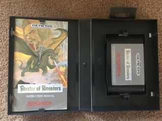 Master Of Monsters (sega Genesis,  1991) Complete Cib Rare
