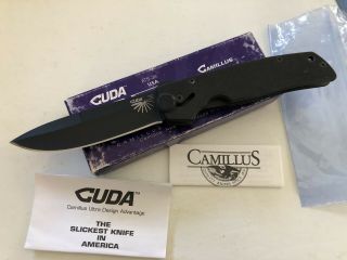 Vintage Camillus Cu1t Cuda Folding Knife Ats - 34 Very Unique And Rare