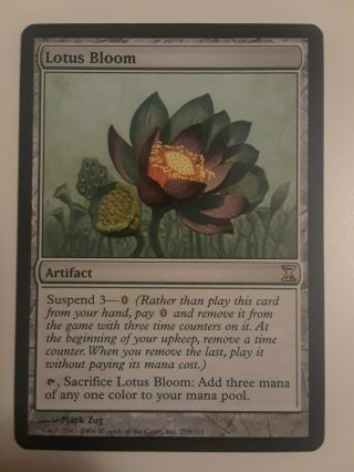 4x Lotus Bloom - NM - Time Spiral - Magic the Gathering - Rare vintage Power 9 2