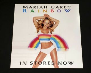 Mariah Carey Rainbow 8 X 8 Rare Promo Window Cling Sticker Columbia 1999
