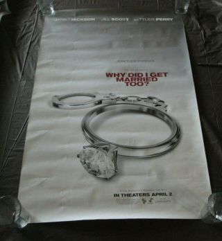Rare Huge Movie Poster Why Did I Get Married Too? Starring Tyler Perry