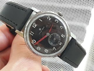 Rare Wristwatch German Army Titus Genf Geneve Dh Of Period Ww2 Mechanical