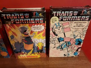 Vintage Transformers TV Series G1,  VHS Set Volume 1 - 8,  Very Rare 3