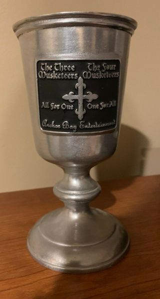 The Three / Four Musketeers - Rare Promotional Pewter Goblet - Anchor Bay Dvd