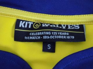 RARE 125 Years European Warrington Wolves Rugby League Shirt Top 5