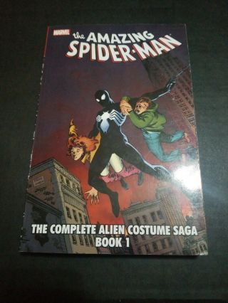 Rare Spider - Man Complete Alien Costume Saga Book 1 Oop