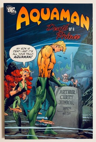 Aquaman Death Of A Prince Tpb Nm Tpb Oop Rare Aparo Don Newton Art