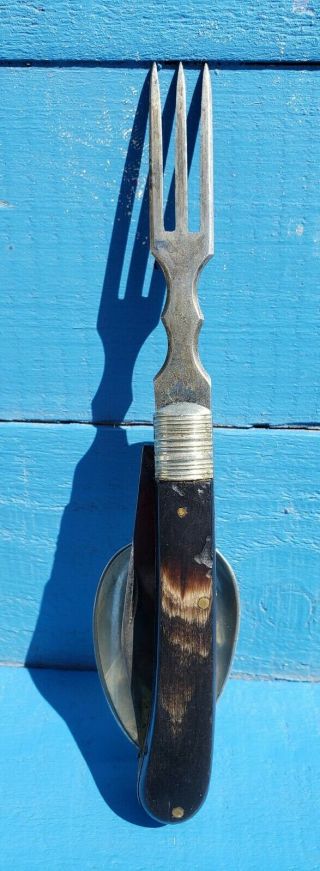 RARE Vintage A W Wadsworth And Son Hobo Slide Apart 4 Tool Camp Knife Austria 7