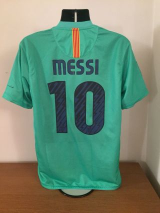 Barcelona Away Shirt 2010/11 Messi 10 Xl Vintage Rare