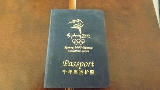 Rare 2000 Olympic Passport With Set