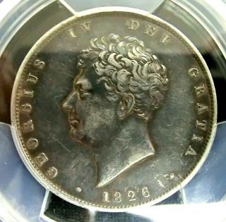 Pcgs Xf40 Secure - Great Britain 1826 George Iv Silver 1/2 Crown Rare