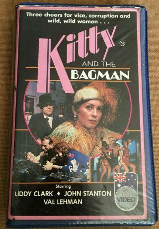 Rare 1980s Kitty And The Bagman Vhs Video Aussie Film 3x Prisoner Stars