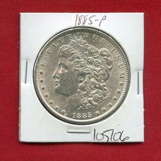 1885 Unc Morgan Silver Dollar 105106 Us Bu State Rare Coin Gem