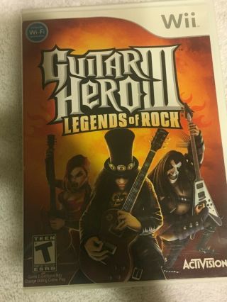 Guitar Hero 3 Legends Of Rock (nintendo Wii) Rare Low Rate