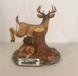 Rare 1981 Ski Country Limited Edition Whitetail Deer 750ML Decanter With Shell 3