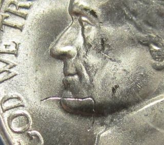 1943 - S 5C Error Jefferson Nickel PCGS MS 64 Struck Through Obv.  RARE Coin 2