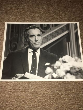 Christopher Lee - Rare Press Photograph.  Hammer Horror Dracula