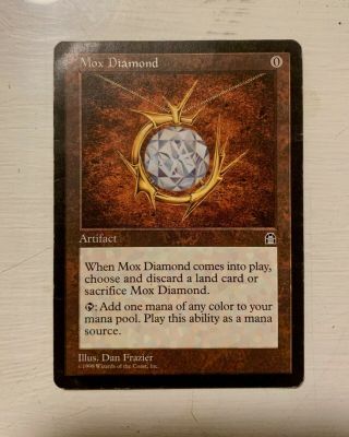 Mox Diamond Stronghold Mtg Magic The Gathering Card Rare Artifact Deck