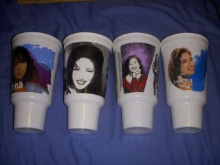 Rare - - Selena Quintanilla Perez Circle K Coca Cola Cup 2005 - Set Of 4