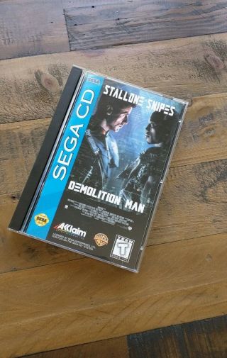 Demolition Man Sega Cd Rare Game - Like Cib Complete In Case - Usa Version