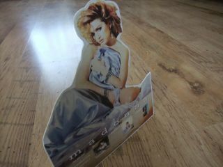 (- 0 -) RARE MADONNA MATERIAL GIRL LIKE A VIRGIN SMALL PROMO STAND STANDEE 3
