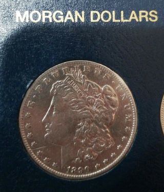 1890 Cc Morgan Silver Dollar Au/bu Low Minted Coin 《rare Coin》