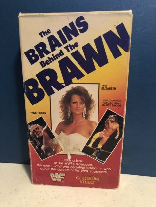 Wwf Coliseum Video Brains Behind The Brawn Vhs Tape Rare Oop Wrestling