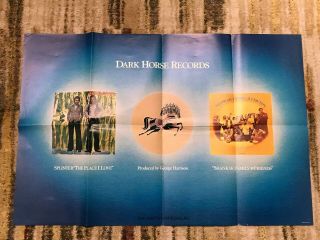 Dark Horse Records Promo Poster 1974,  Rare George Harrison Ravi Shankar