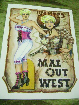 Paper Doll Convention 2013 Mae West By David Wolfe Rare Book