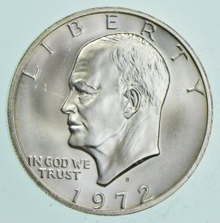 Specially Minted S Mark - 1972 - S - 40 Eisenhower Silver Dollar - Rare 929
