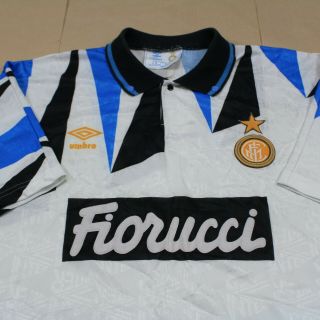 Inter Milan 1992 1993 Away Shirt Rare Umbro (l)