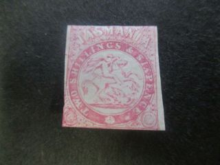 Tasmania Stamps: 1863 - 1864 Imperf - Seldom Seen - Rare (d205)