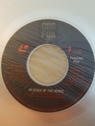 Laserdisc Revenge Of The Nerds 1 Rare Disc Only