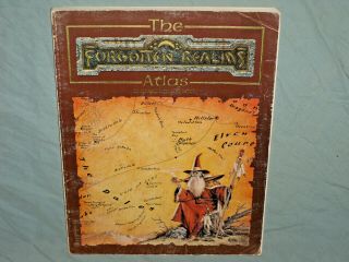 Ad&d 2nd Edition Accessory - The Forgotten Realms Atlas (very Rare And Vg, )