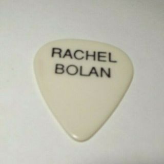 Vintage 1989 Rachel Bolan Guitar Pick Ultra Rare Skid Row Block Letters