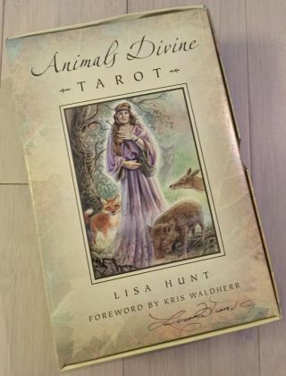 Animals Divine Tarot Deck & Book Set By Lisa Hunt Oop Rare First Ed Signed