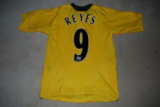 Jose Antonio Reyes Arsenal 2005/2006 Yellow Away Shirt Size Small Rare Retro