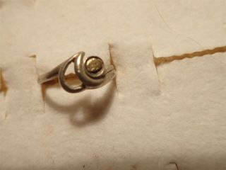 Grandmas Artisan Rare Gold Nugget 925 Sterling Silver Ring