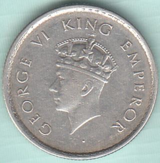 British India King George Vi 1/2 Rupee 1939 Nr.  About Unc Silver Coin Ex.  Rare