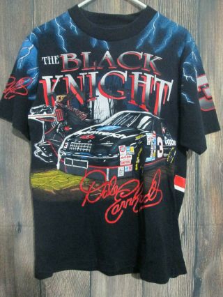 Dale Earnhardt 3 The Black Knight Goodwrench Racing Rare Nascar T - Shirt Mens M