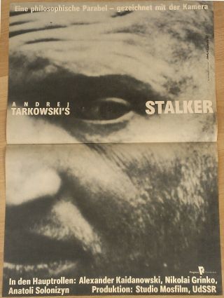 Andrei Tarkovsky - Stalker 1979 Rare East German Art Poster