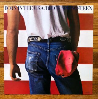 Bruce Springsteen Born In The U.  S.  A.  Rare Promo 12 X 12 Poster Flat