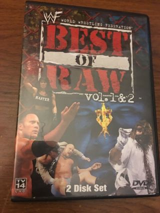 Wwf - Best Of Raw Vol.  1 & 2 Rare Oop (dvd,  2001,  2 - Disc Set)