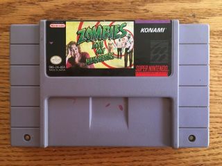 Authentic Zombies Ate My Neighbors 1994 Snes Nintendo Game Rare