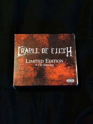 Cradle Of Filth Limited Edition 4 Cd Slipcase - Rare - Box Set