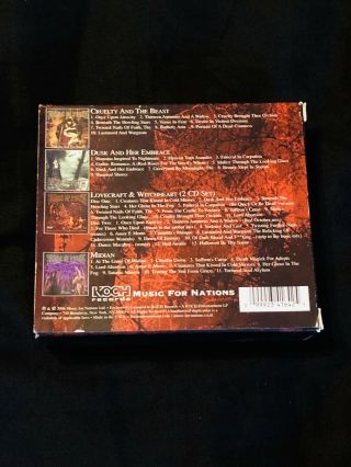 Cradle Of Filth Limited Edition 4 CD Slipcase - Rare - Box Set 2
