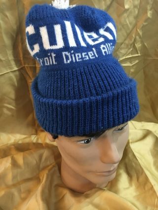 Vintage Rare Cullen Detroit Diesel Allison Mens Ski Hat/toque