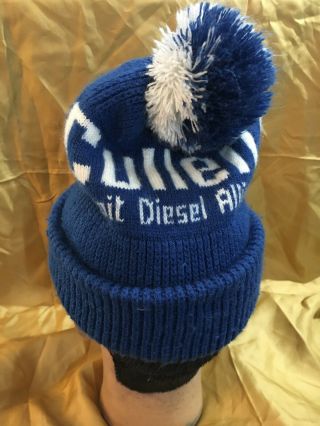 Vintage Rare Cullen Detroit Diesel Allison Mens Ski Hat/Toque 2