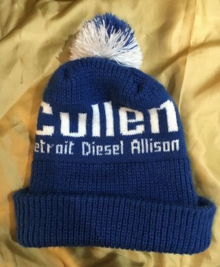 Vintage Rare Cullen Detroit Diesel Allison Mens Ski Hat/Toque 3