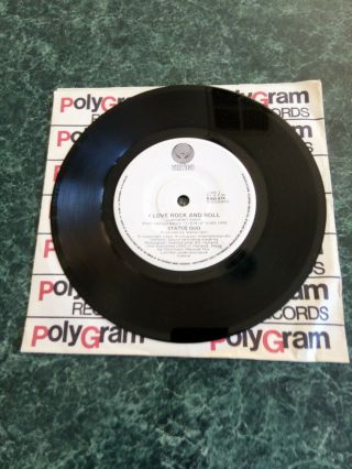 Status Quo I Love Rock And Roll Rare Australian Only 7 " Vinyl Record